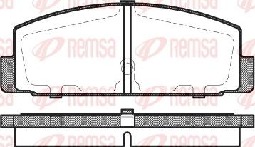 Remsa 0179.30 - Bremžu uzliku kompl., Disku bremzes ps1.lv