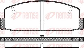 Remsa 0179.20 - Bremžu uzliku kompl., Disku bremzes ps1.lv