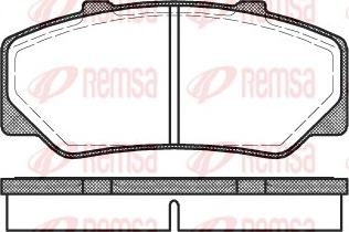 Remsa 0176.00 - Bremžu uzliku kompl., Disku bremzes ps1.lv