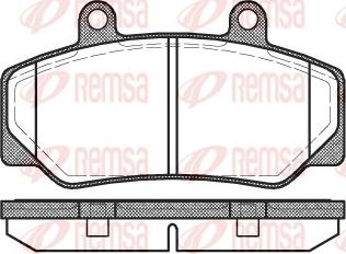 Remsa 0176.20 - Bremžu uzliku kompl., Disku bremzes ps1.lv