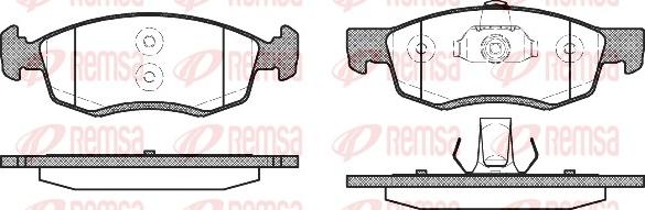 Remsa 0172.32 - Bremžu uzliku kompl., Disku bremzes ps1.lv