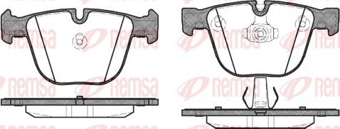 Remsa 0892.00 - Bremžu uzliku kompl., Disku bremzes ps1.lv