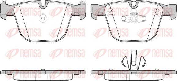 Remsa 0892.20 - Bremžu uzliku kompl., Disku bremzes ps1.lv