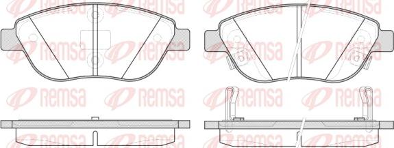 Remsa 0859.32 - Bremžu uzliku kompl., Disku bremzes ps1.lv