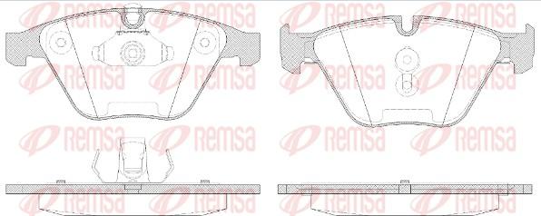 Remsa 0857.50 - Bremžu uzliku kompl., Disku bremzes ps1.lv