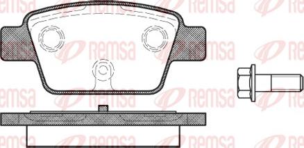 Remsa 0861.00 - Bremžu uzliku kompl., Disku bremzes ps1.lv