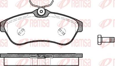 Remsa 0880.00 - Bremžu uzliku kompl., Disku bremzes ps1.lv