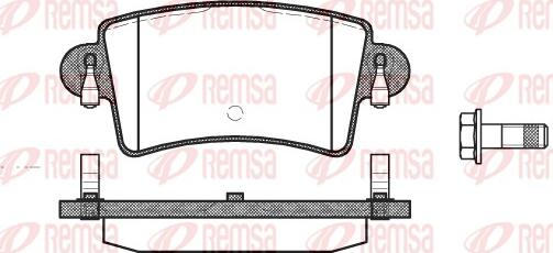 Remsa 0833.00 - Bremžu uzliku kompl., Disku bremzes ps1.lv