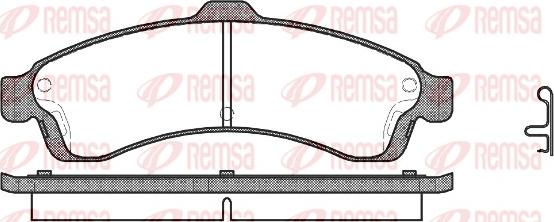 Remsa 0837.02 - Bremžu uzliku kompl., Disku bremzes ps1.lv