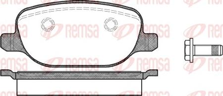 Remsa 0878.00 - Bremžu uzliku kompl., Disku bremzes ps1.lv