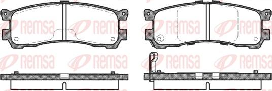 Remsa 0399.21 - Bremžu uzliku kompl., Disku bremzes ps1.lv