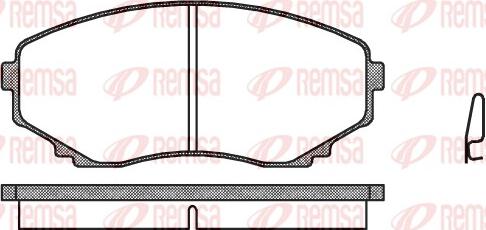 Remsa 0397.00 - Bremžu uzliku kompl., Disku bremzes ps1.lv