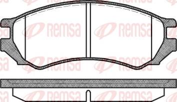 Remsa 0344.00 - Bremžu uzliku kompl., Disku bremzes ps1.lv