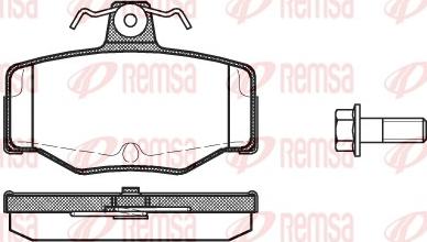 Remsa 0343.00 - Bremžu uzliku kompl., Disku bremzes ps1.lv