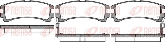 Remsa 0347.02 - Bremžu uzliku kompl., Disku bremzes ps1.lv