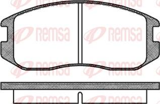 Remsa 0357.00 - Bremžu uzliku kompl., Disku bremzes ps1.lv