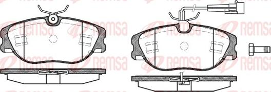 Remsa 0305.72 - Bremžu uzliku kompl., Disku bremzes ps1.lv