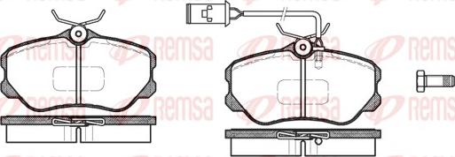 Remsa 0303.12 - Bremžu uzliku kompl., Disku bremzes ps1.lv