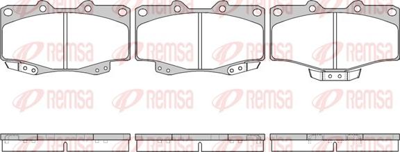 Remsa 0315.14 - Bremžu uzliku kompl., Disku bremzes ps1.lv