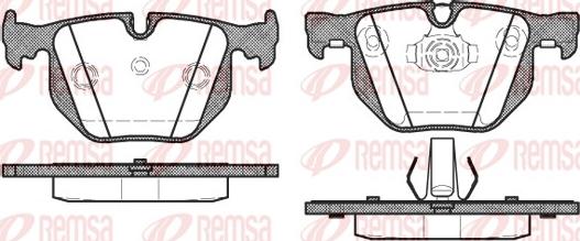 Remsa 0381.40 - Bremžu uzliku kompl., Disku bremzes ps1.lv