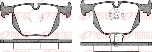 Remsa 0381.00 - Bremžu uzliku kompl., Disku bremzes ps1.lv