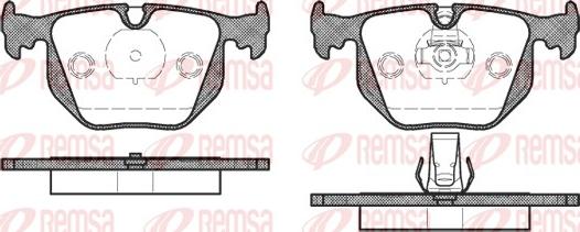 Remsa 0381.20 - Bremžu uzliku kompl., Disku bremzes ps1.lv