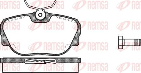 Remsa 0296.00 - Bremžu uzliku kompl., Disku bremzes ps1.lv