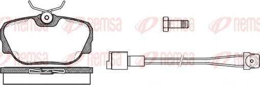 Remsa 0296.02 - Bremžu uzliku kompl., Disku bremzes ps1.lv