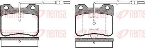 Remsa 0247.04 - Bremžu uzliku kompl., Disku bremzes ps1.lv