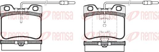 Remsa 0247.14 - Bremžu uzliku kompl., Disku bremzes ps1.lv