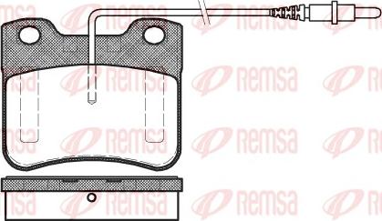 Remsa 0247.24 - Bremžu uzliku kompl., Disku bremzes ps1.lv