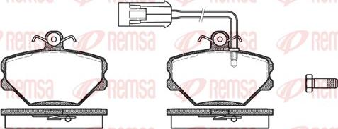 Remsa 0264.42 - Bremžu uzliku kompl., Disku bremzes ps1.lv