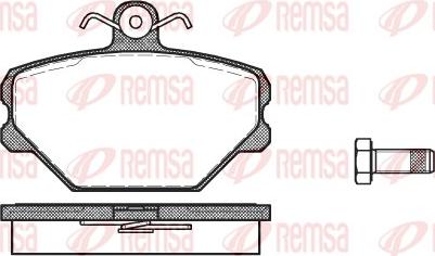 Remsa 0264.00 - Bremžu uzliku kompl., Disku bremzes ps1.lv