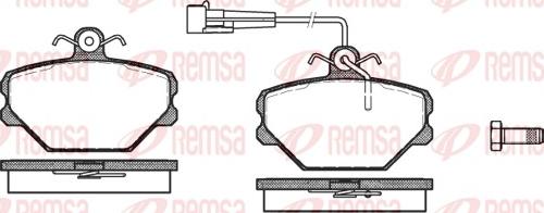 Remsa 0264.02 - Bremžu uzliku kompl., Disku bremzes ps1.lv