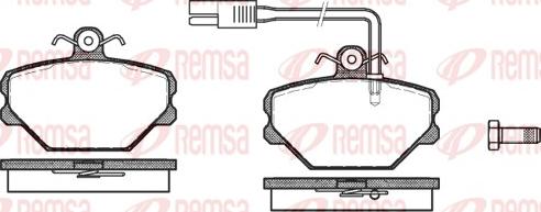 Remsa 0264.12 - Bremžu uzliku kompl., Disku bremzes ps1.lv