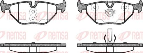 Remsa 0265.40 - Bremžu uzliku kompl., Disku bremzes ps1.lv