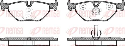 Remsa 0265.41 - Bremžu uzliku kompl., Disku bremzes ps1.lv