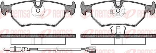 Remsa 0265.32 - Bremžu uzliku kompl., Disku bremzes ps1.lv