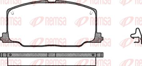 Remsa 0268.04 - Bremžu uzliku kompl., Disku bremzes ps1.lv