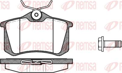 Remsa 0263.05 - Bremžu uzliku kompl., Disku bremzes ps1.lv