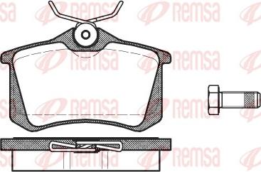 Remsa 0263.01 - Bremžu uzliku kompl., Disku bremzes ps1.lv