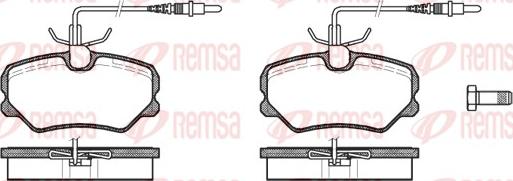 Remsa 0262.12 - Bremžu uzliku kompl., Disku bremzes ps1.lv