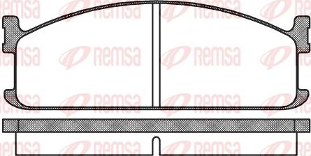 Remsa 0204.00 - Bremžu uzliku kompl., Disku bremzes ps1.lv