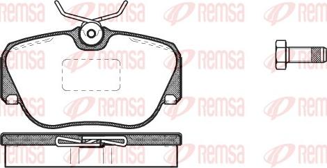 Remsa 0284.00 - Bremžu uzliku kompl., Disku bremzes ps1.lv