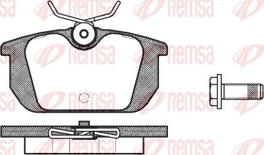 Remsa 0231.00 - Bremžu uzliku kompl., Disku bremzes ps1.lv