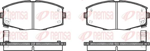 Remsa 0225.04 - Bremžu uzliku kompl., Disku bremzes ps1.lv