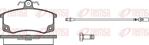 Remsa 0221.02 - Bremžu uzliku kompl., Disku bremzes ps1.lv