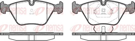 Remsa 0270.00 - Bremžu uzliku kompl., Disku bremzes ps1.lv