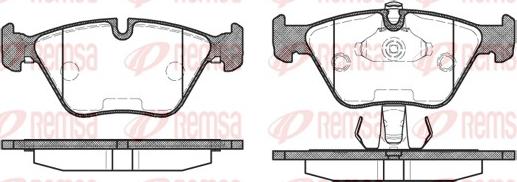 Remsa 0270.25 - Bremžu uzliku kompl., Disku bremzes ps1.lv