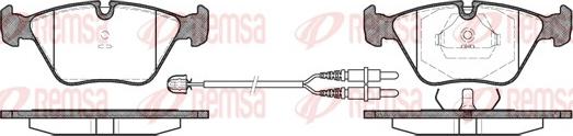 Remsa 0270.22 - Bremžu uzliku kompl., Disku bremzes ps1.lv